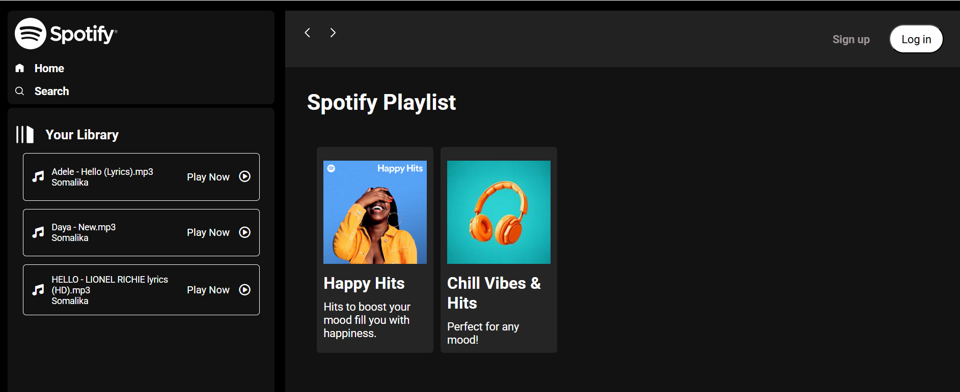 Spotify Clone