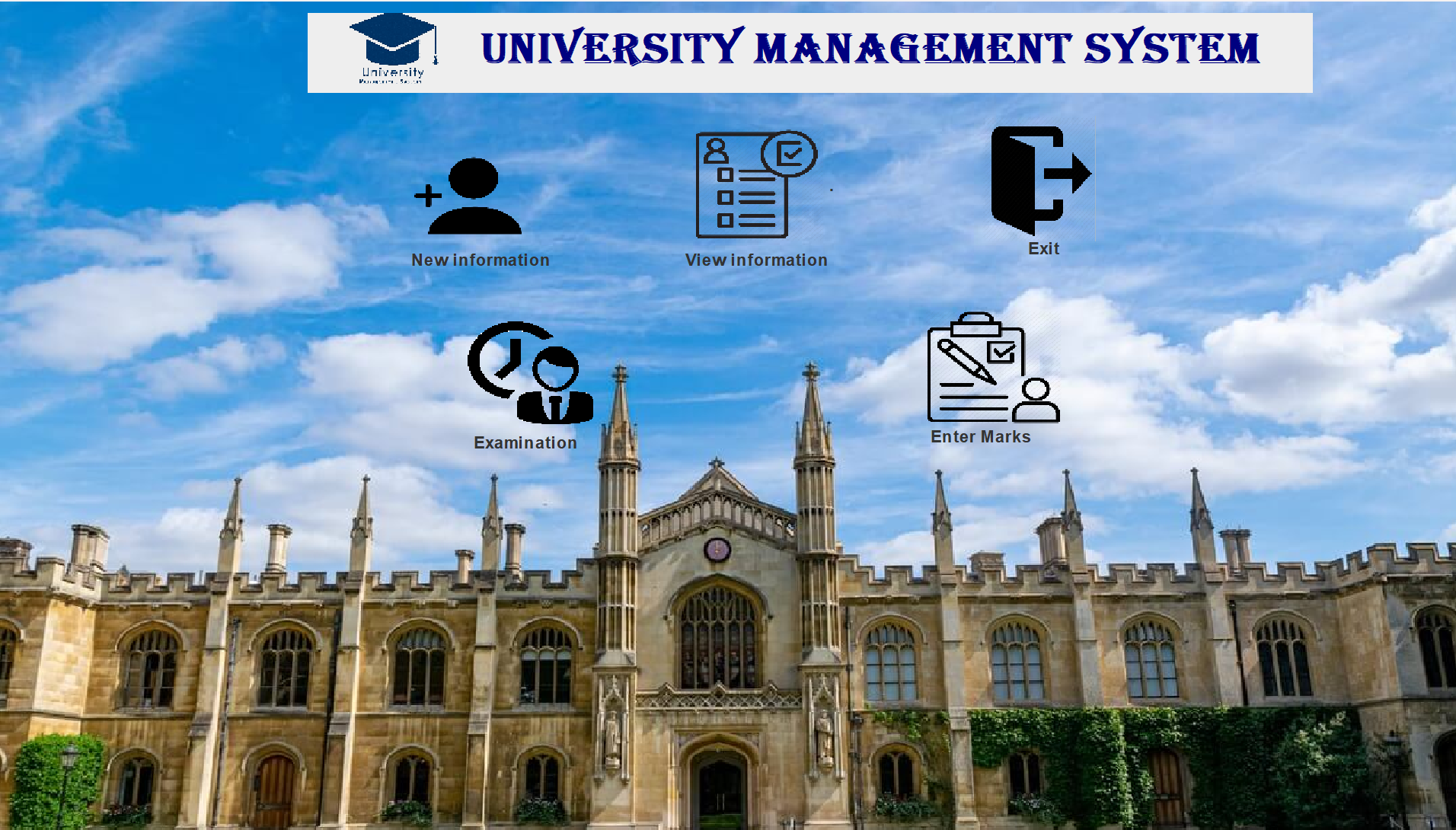 University Management Project